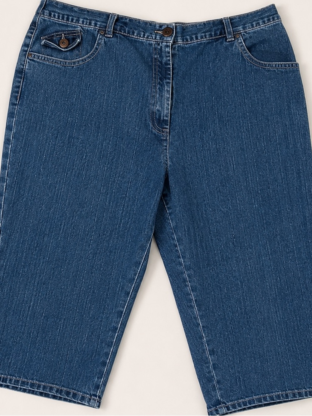 Ruby Rd, Bermuda Capris Denim Jeans - Size 18